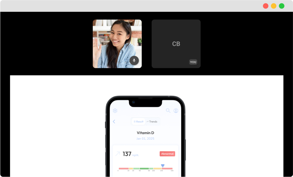 Blood Test - Home Screen