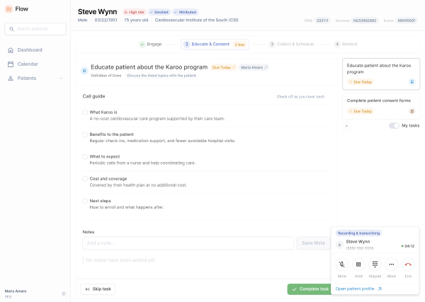 Task Action View - Educate