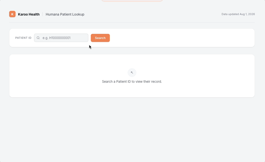 Full Patient Lookup Tool